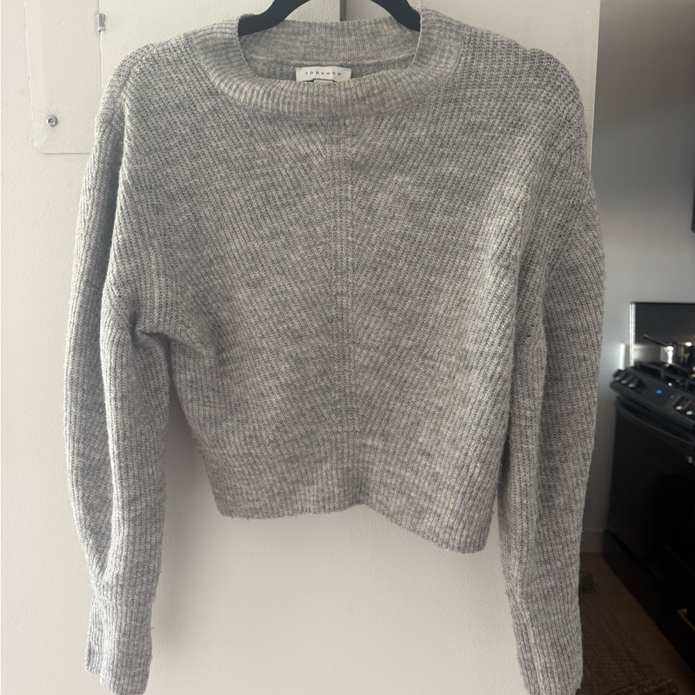 Topshop grey sweater sz small s from nordstrom